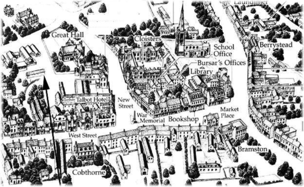 Oundle sketch map